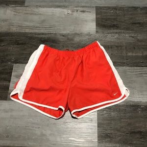 nike athletic shorts pink salmon peach white XL